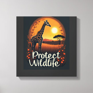 Toile Débardeur de girafe de la savane