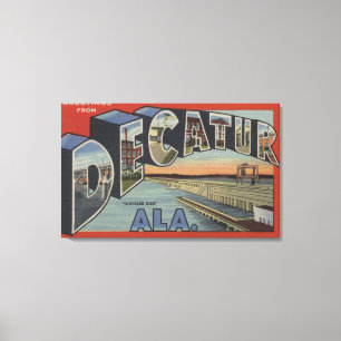 Toile Decatur, Alabama - grandes scènes de lettre