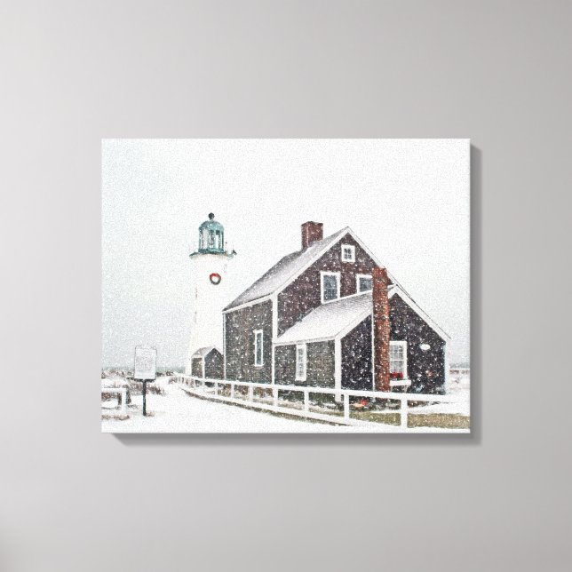 Toile Décembre à Scituate Light (Recto)