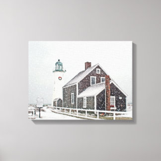 Toile Décembre à Scituate Light