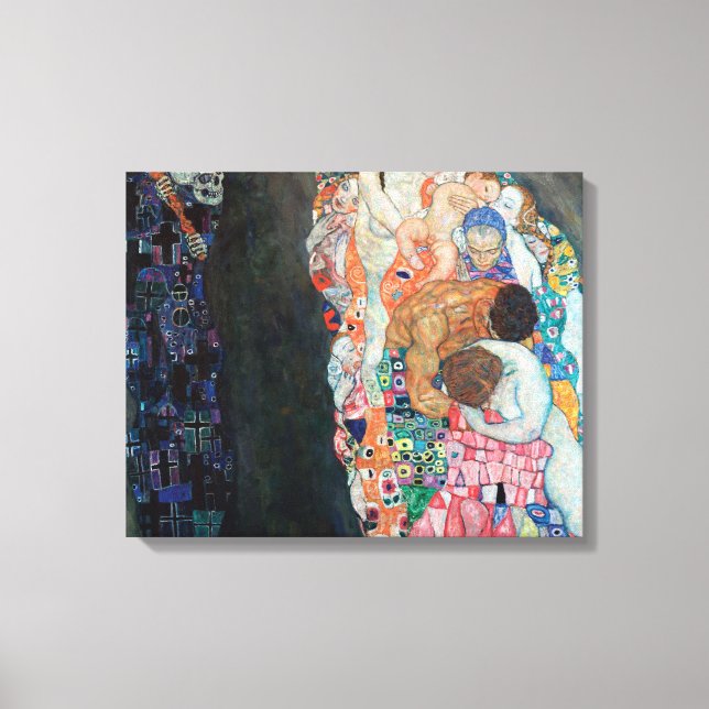 Toile Décès et vie de Gustav Klimt (vers 1915) (Recto)