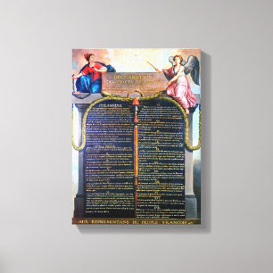 Toile Déclaration of Rights the of and Citizen the
