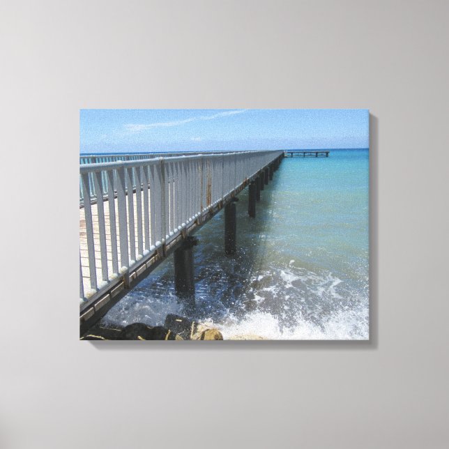 Toile Déclencher des vagues sur la conception des quais (Recto)