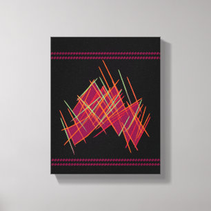 Toile Décor art pour design d'intérieur noir avec mélang