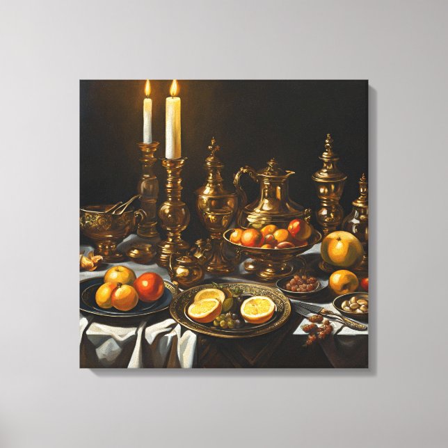 Toile Décor classique au mur du dîner (Recto)