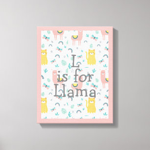 Toile Décor culte en lama Nursery