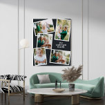 Toile Décor de maison de famille multi-photo moderne sty<br><div class="desc">Décor moderne et design multi photo famille maison. Les couleurs peuvent être changées.</div>