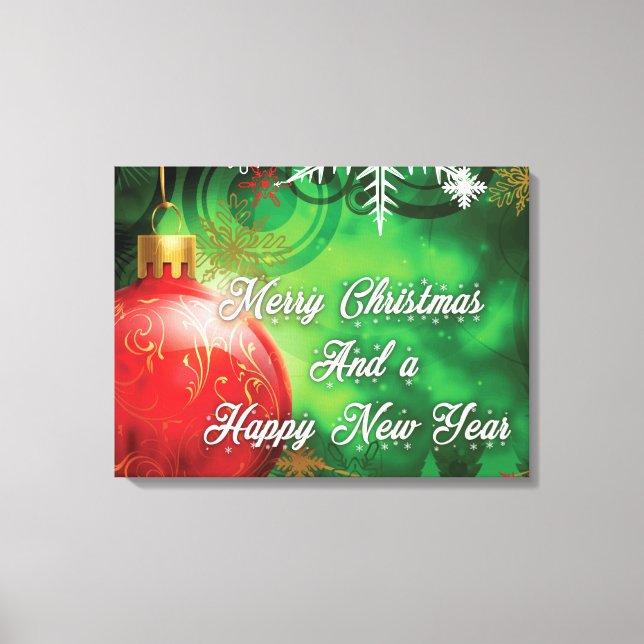 Toile Décor de Noël (Recto)