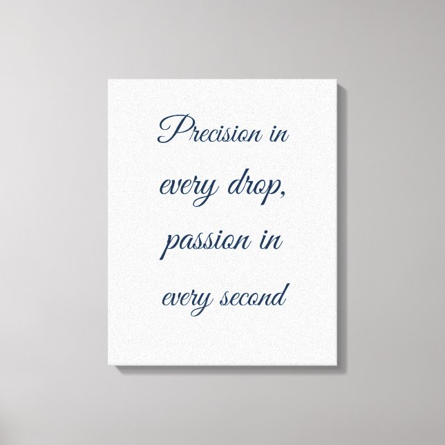 Toile Décor de texte de script bleu pastel Perfusionnist (Recto)