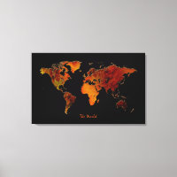 Décor Décor Nouveau Monde Carte Art Imprimer