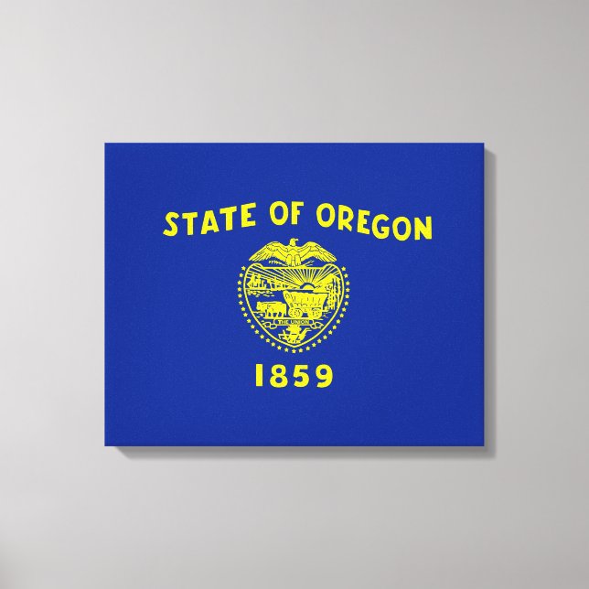 Toile Décor design du drapeau de l'État de l'Oregon (Recto)