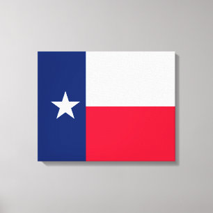 Toile Décor design du drapeau d'état du Texas