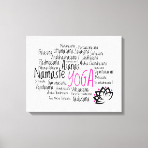 Toile Décor élégant de yoga