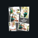 Toile Décor moderne design multi photo famille gris mais<br><div class="desc">Décor moderne et design multi photo famille maison. La couleur gris foncé moderne peut être changée.</div>