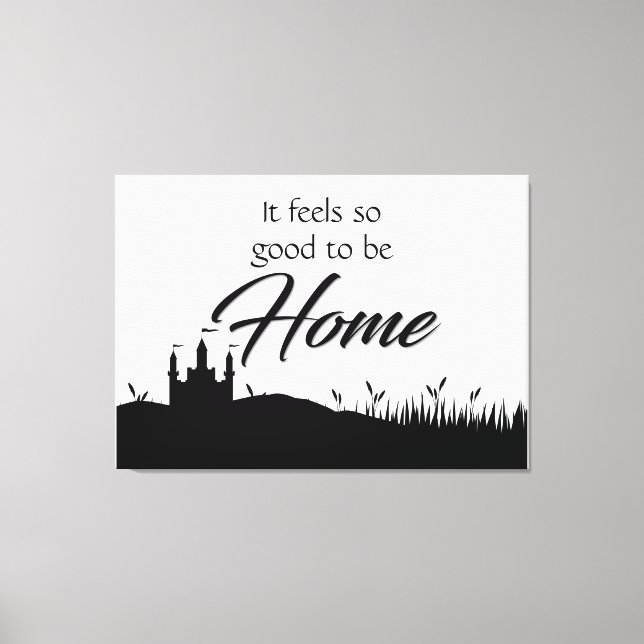 Toile Décor moderne Elegant Maison Noir & Blanc (Recto)