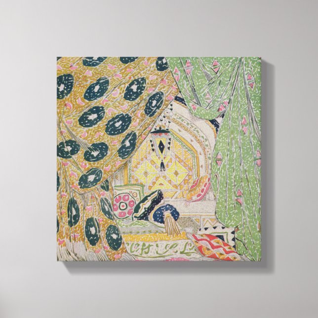 Toile Décor Oriental Design (litho couleur) (Recto)