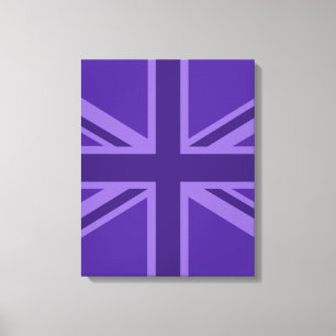Toile Décor Union Jack Accent Violet