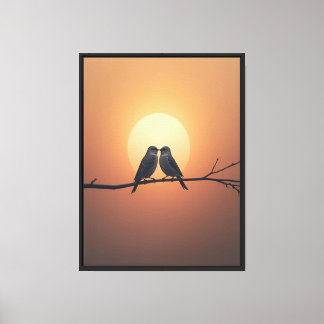 Toile Décoration de maison minimaliste pour oiseaux Impr