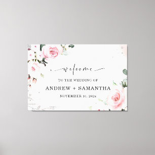 Toile Décoration de mariage élégante rose poussiéreux et
