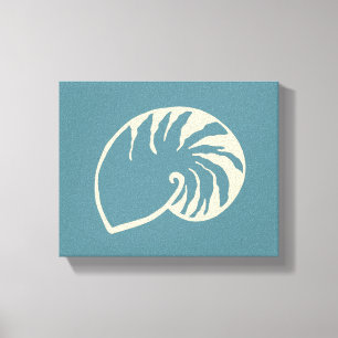 Toile Décoration de mur de coquillage de plage nautique