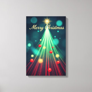 Toile Décoration murale d'arbre de Noël joyeux