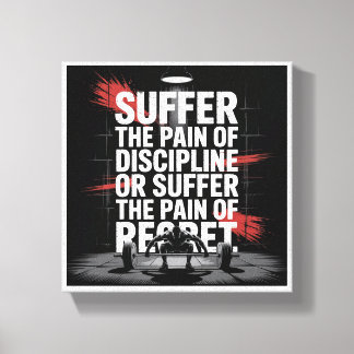Toile Décoration murale de gym motivante - Souffrez la d