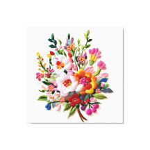 Décoration murale fleurie énergique Art de géométr