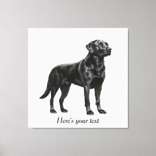 Toile Décoration personnalisée de Labrador Retriever noi
