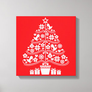 Toile Décorations de Noël traditionnelles scandinaves