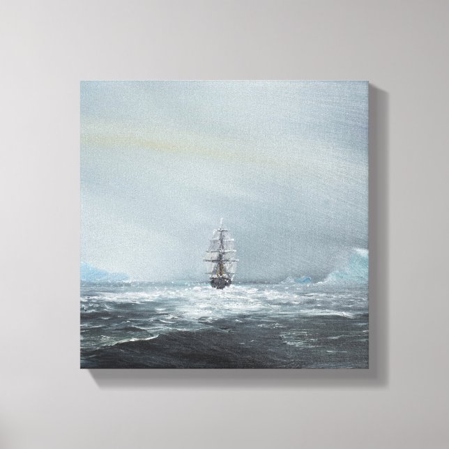 Toile Découverte Capitaine Scott Et Équipage (Recto)