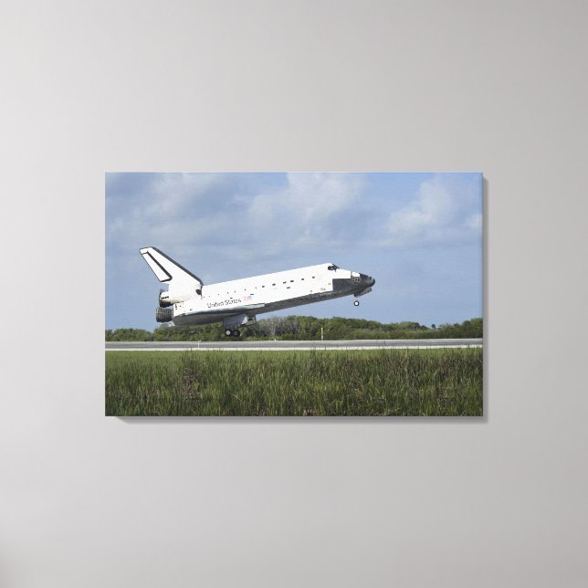 Toile Découverte de la navette spatiale atterrit sur la  (Recto)
