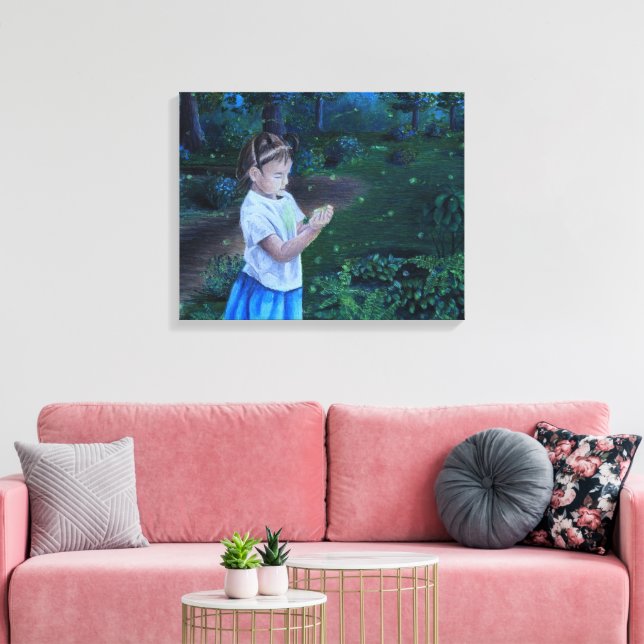 Toile Découverte des lucioles (Insitu(Salon))