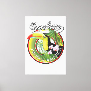 Toile Découvrez le logo de l'Amérique centrale.