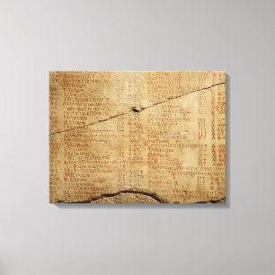 Toile Décret d'empereur Diocletian