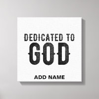 DÉDIÉ À DIEU PERSONNALISABLE COOL TEXTE NOIR