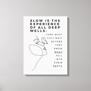 Toile Deep Soul Introvert philosophie citation Nietzsche