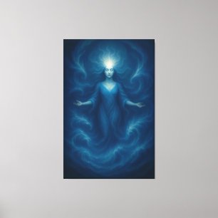 Toile Déesse de Lumière Mystique – Art de l'Énergie Divi