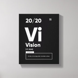 Toile Définition de la vision   Citation Motivationnelle