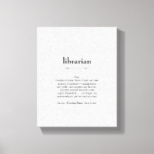 Toile Définition du bibliothécaire Don d'appréciation