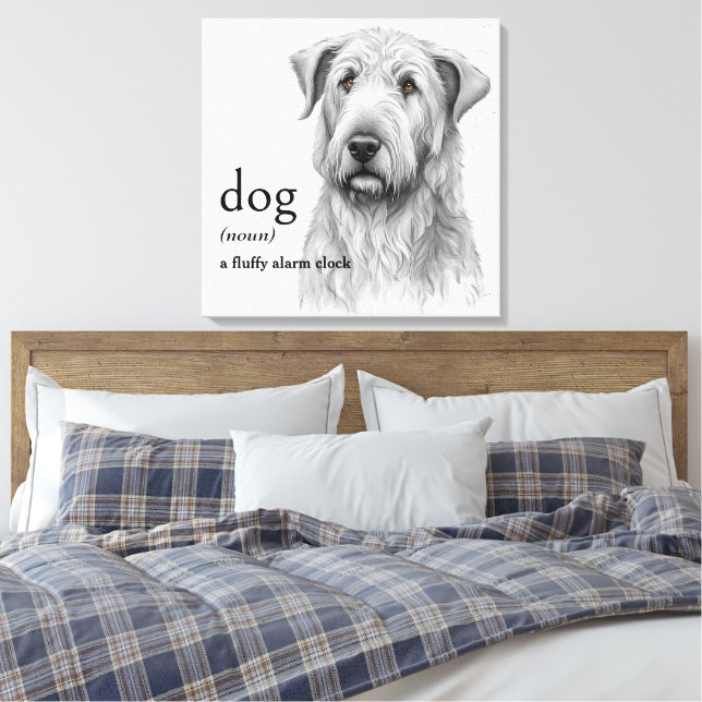 Toile Définition du dictionnaire pour CHIEN (Insitu(Chambre))