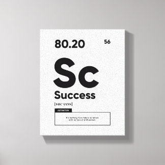 Toile Définition du succès | Citation Motivationnelle OE