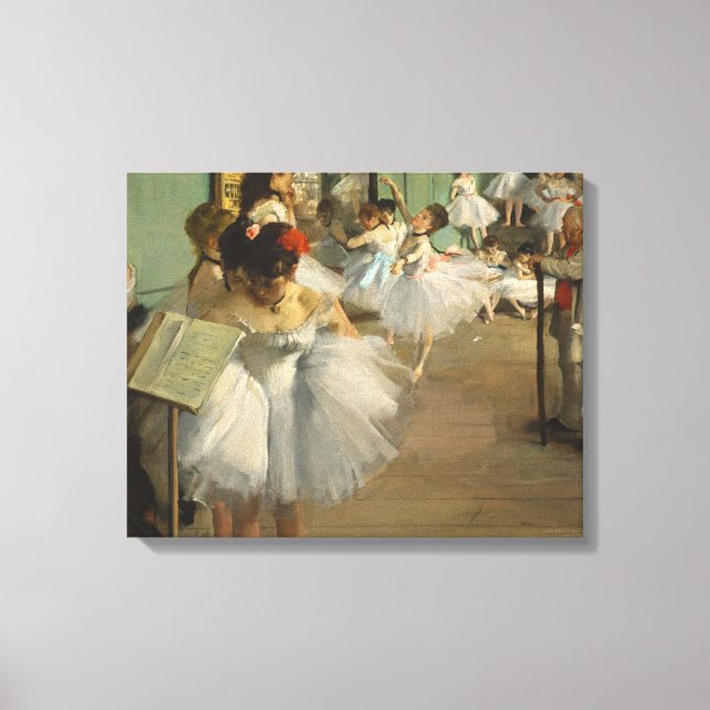 Toile Degas Classe Danse Danseurs de ballet Ballerina Ar (Recto)