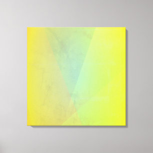 Toile Dégradé géométrique jaune moderne