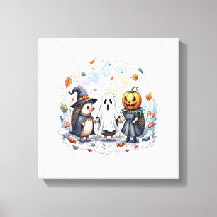 Toile Déguisement de hérissons mignons d'Halloween