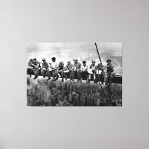 Déjeuner au sommet d'un gratte-ciel 1932 NYC