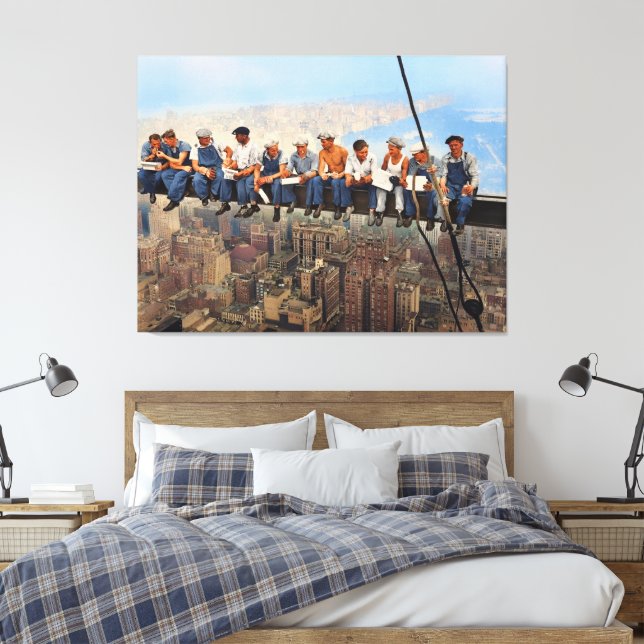 Toile Déjeuner au sommet d'un gratte-ciel Remastered 193 (Insitu(Chambre))