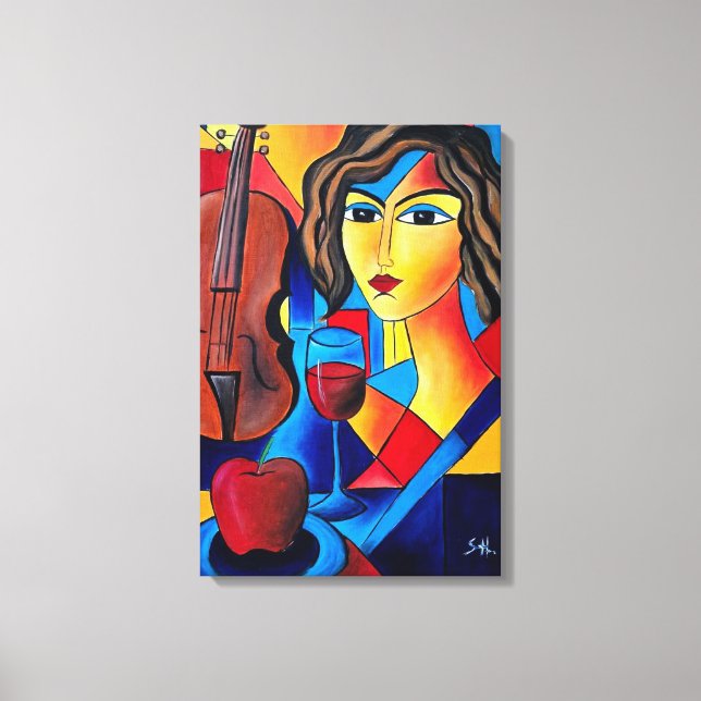 Toile Déjeuner avec des Couleurs (Recto)