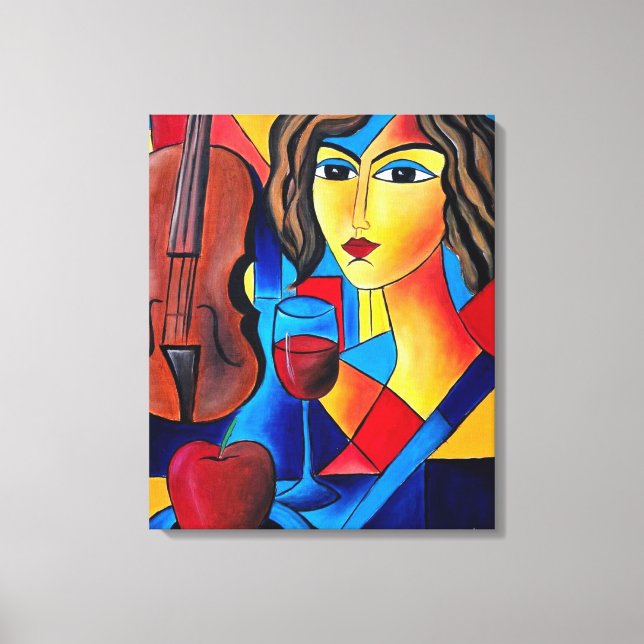 Toile Déjeuner avec des Couleurs (Recto)