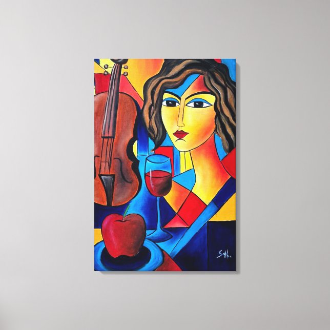 Toile Déjeuner avec des Couleurs (Recto)