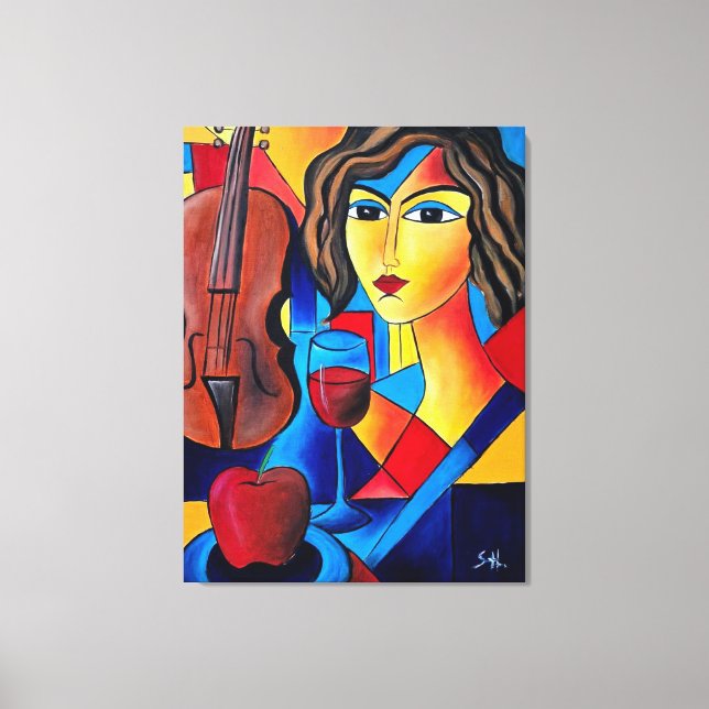 Toile Déjeuner avec des Couleurs (Recto)